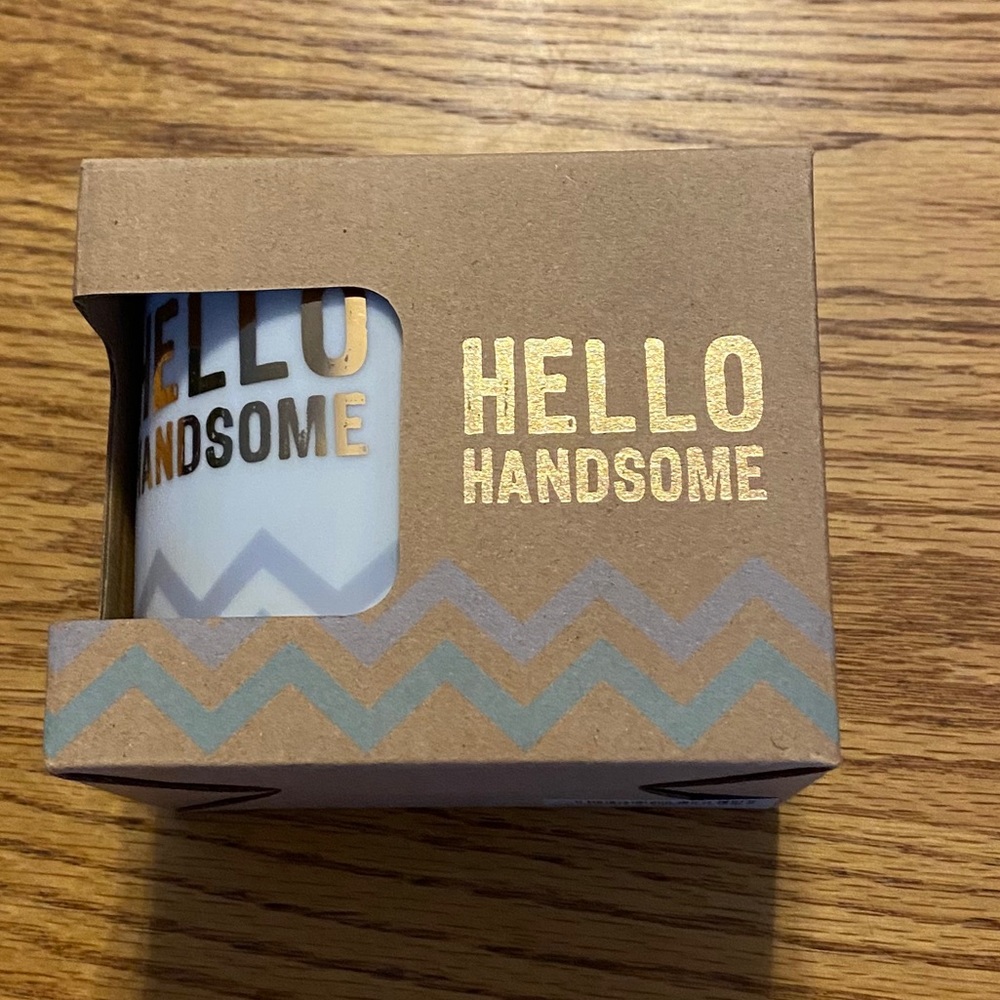 Porcelain Mug - "Hello Handsome"